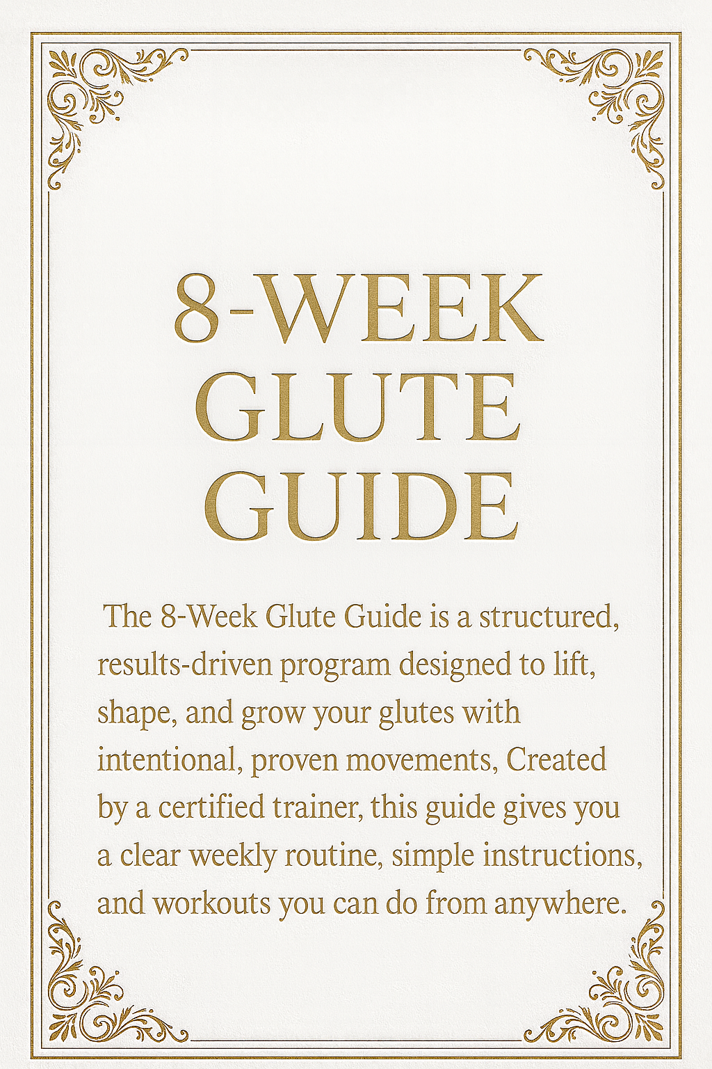 8 Week HOME CHALLENGE — INSTANT DOWNLOAD