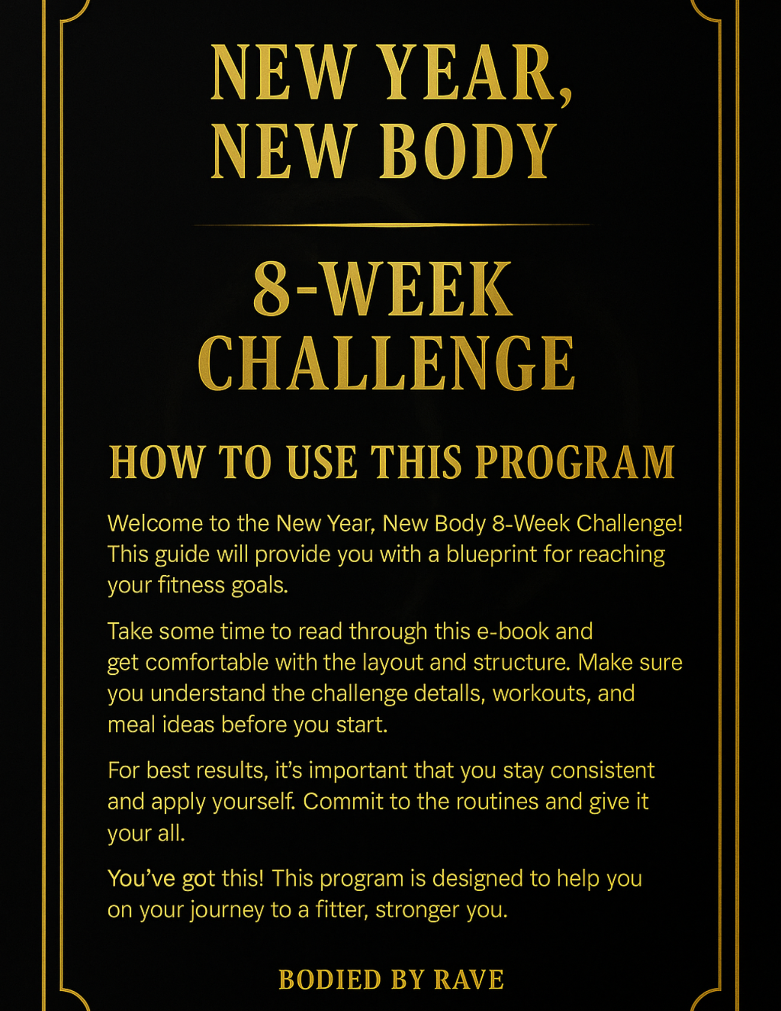 8 WEEK CHALLENGE — INSTANT DOWNLOAD